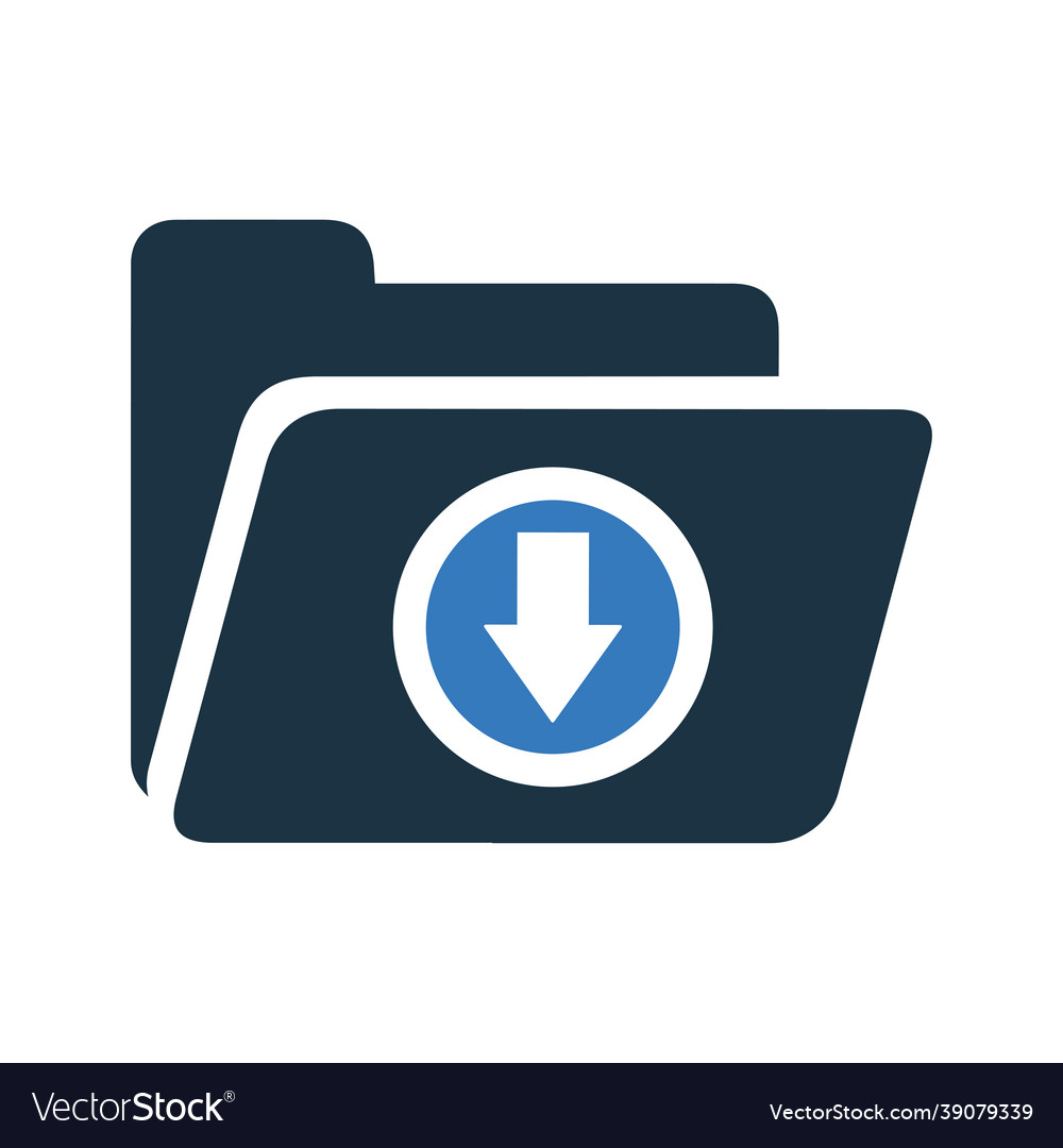 Dowanload file folder icon simple design