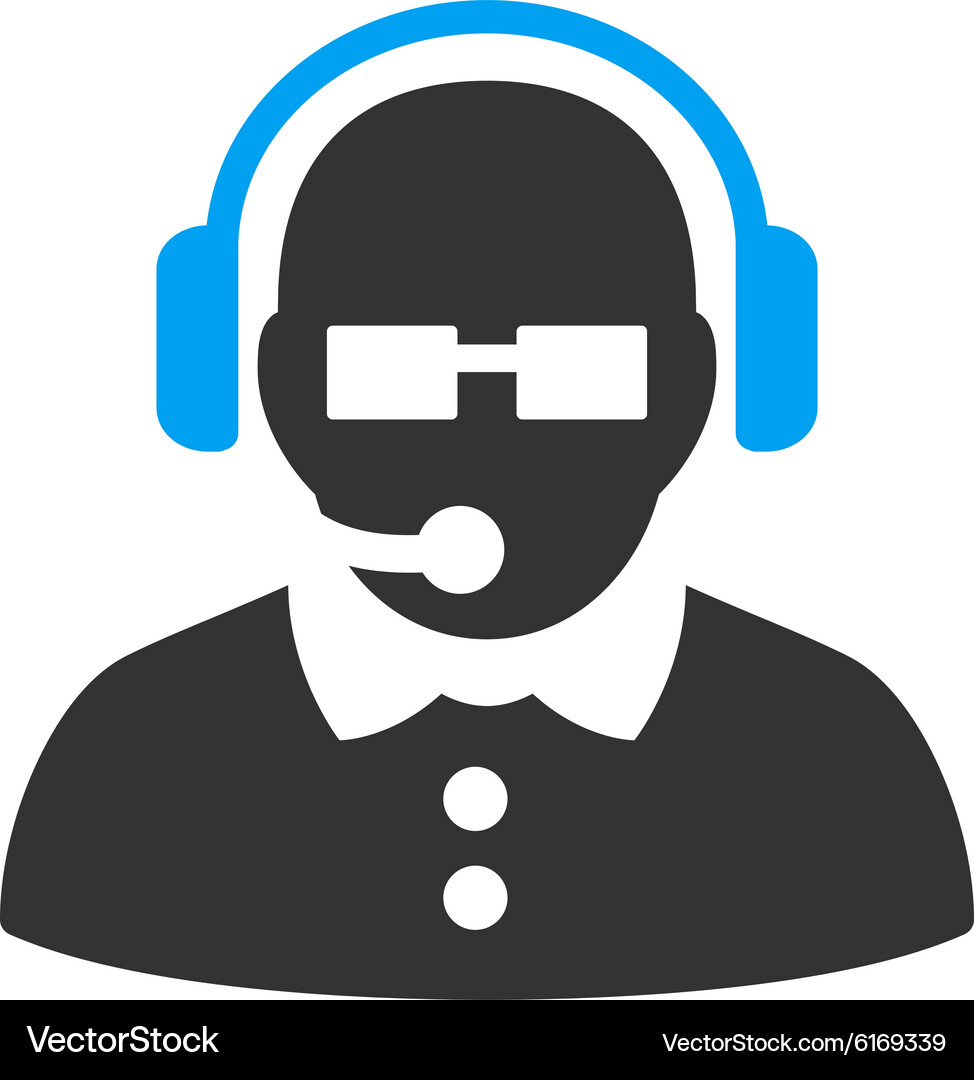 Female operator icon Royalty Free Vector Image