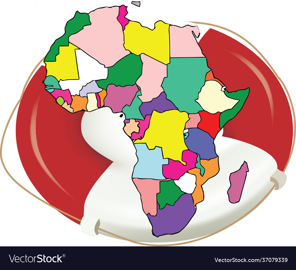 Lebensjacke africa vector image Lebensjacke africa