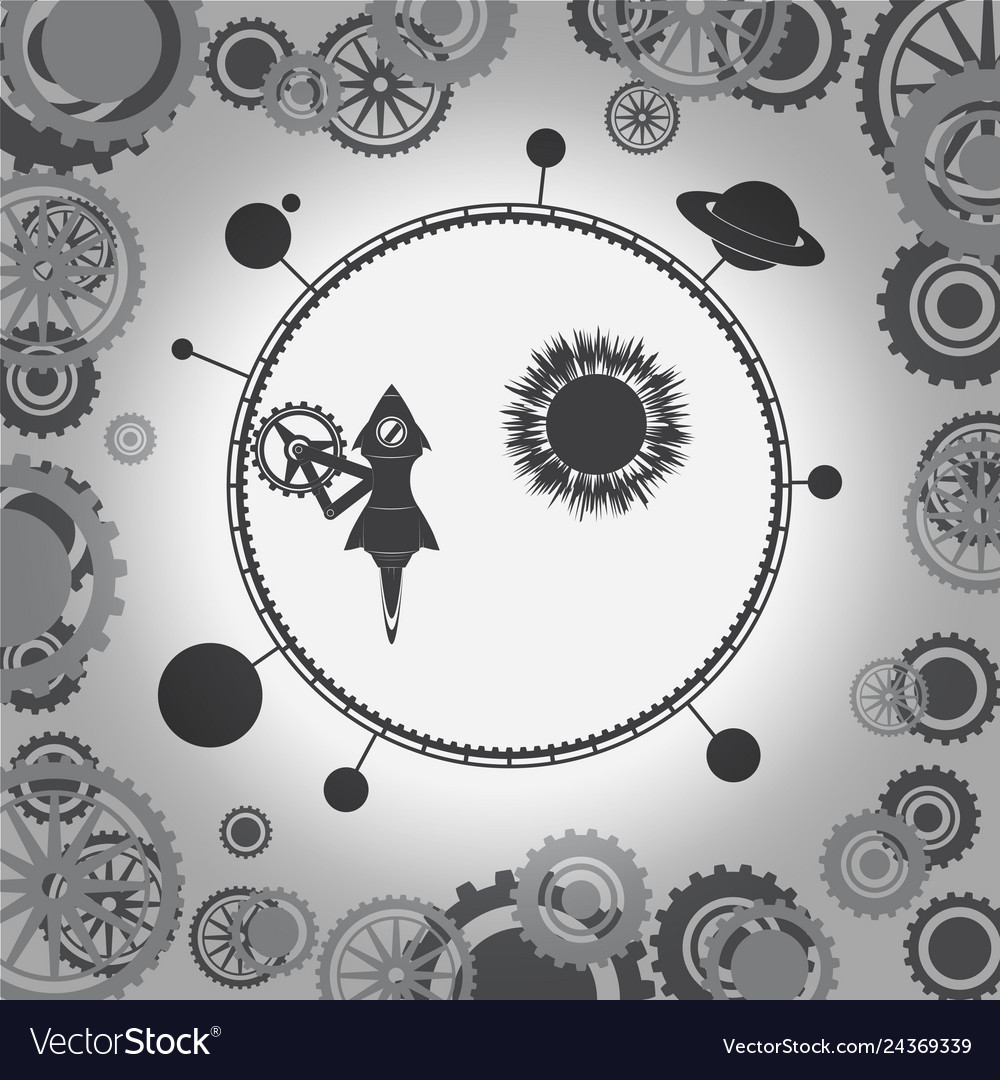 Mechanism is rotating the universe with planets