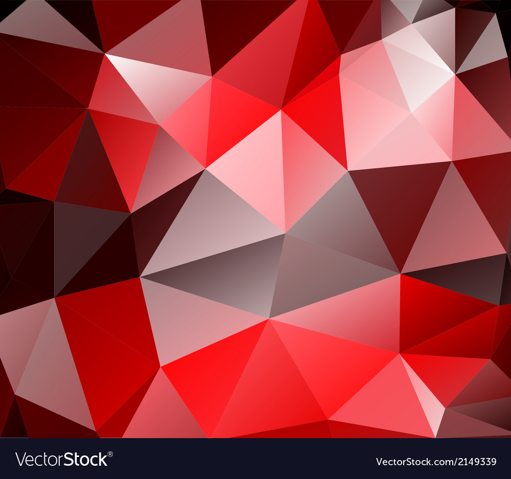 Red Polygon Background