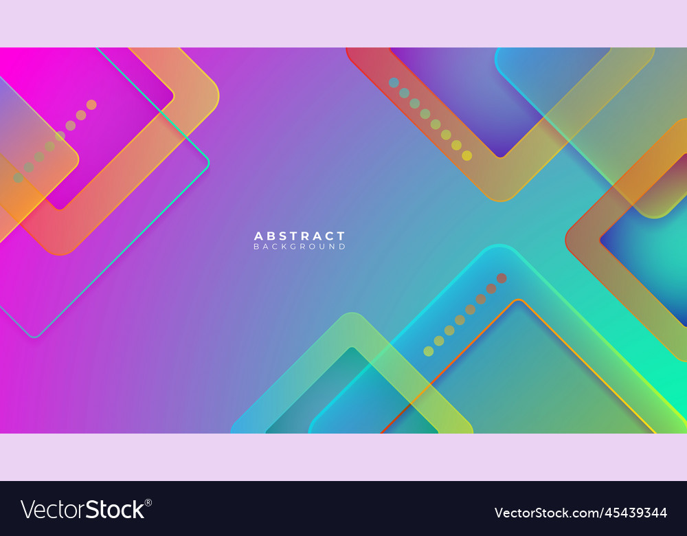 Abstract colorful vibrant vivid banner geometric Vector Image