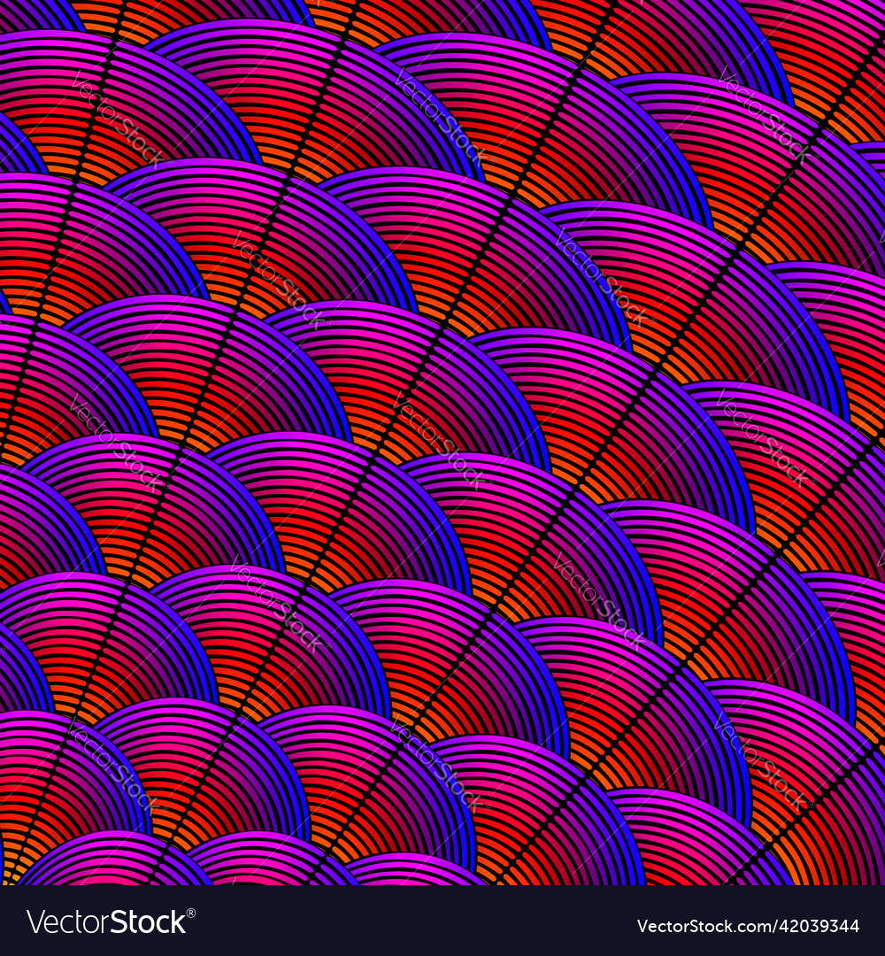 Feather styled background with curved lines vector image Feather styled background with curved lines