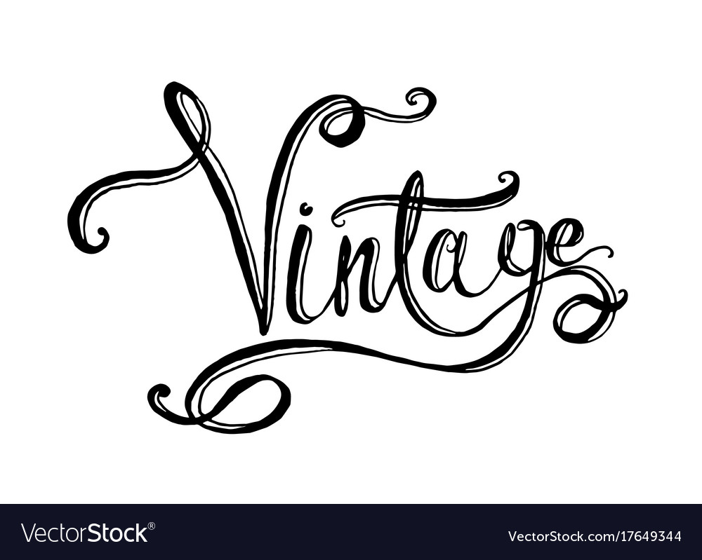 lettering-word-vintage-royalty-free-vector-image