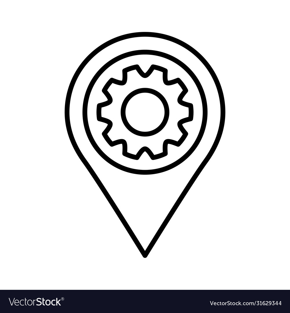 Pin pointer locationwith gear line style