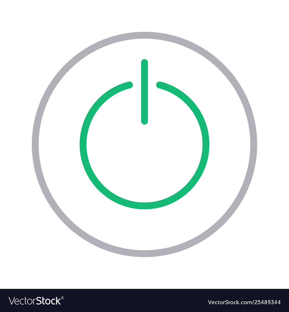Power button Vector Image Power button