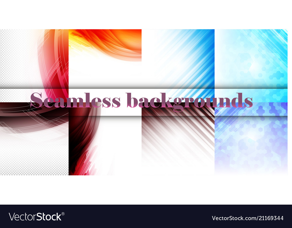 Set of seamless with large and small lines Vector Image Set of seamless with large and small lines