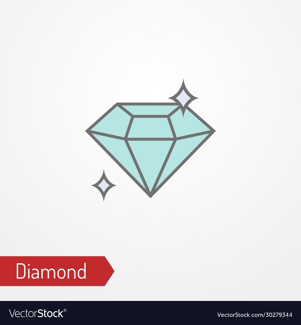 Shining Diamond Sparkle Icon
