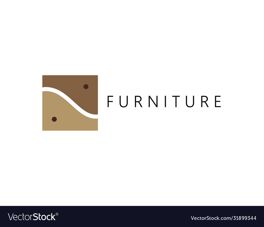 Simple and unique logo furniture with modern style