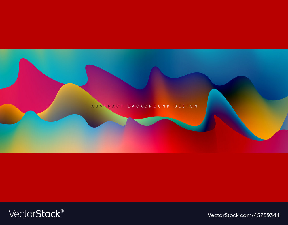 Waves with liquid colors dynamic abstract