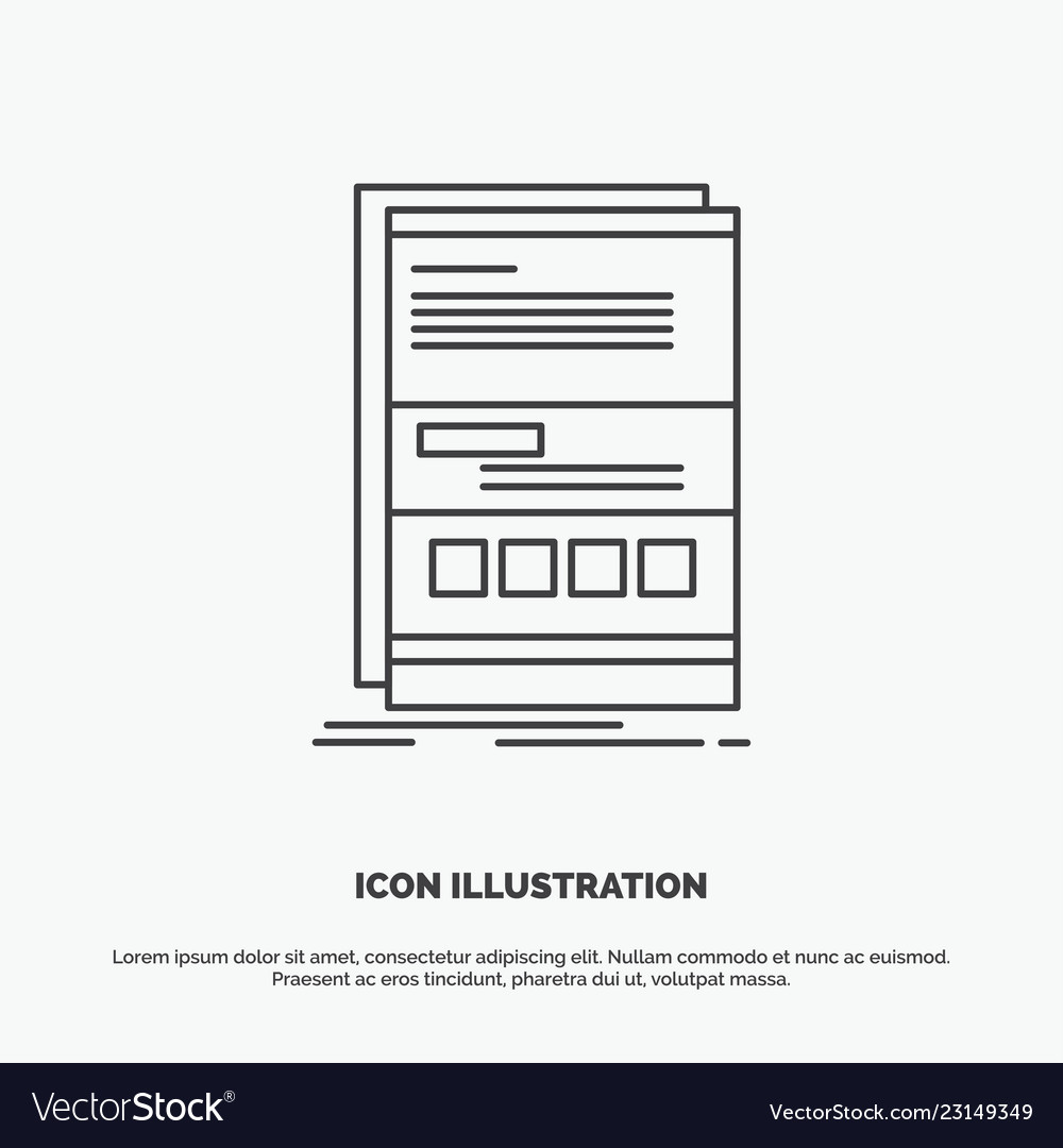 Browser dynamic internet page responsive icon