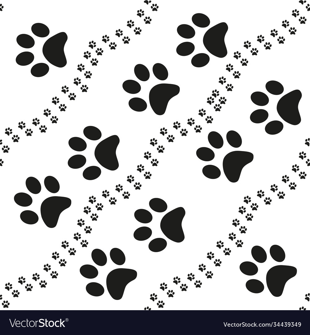 Cartoon paw for wallpaper design modern Royalty Free Vector