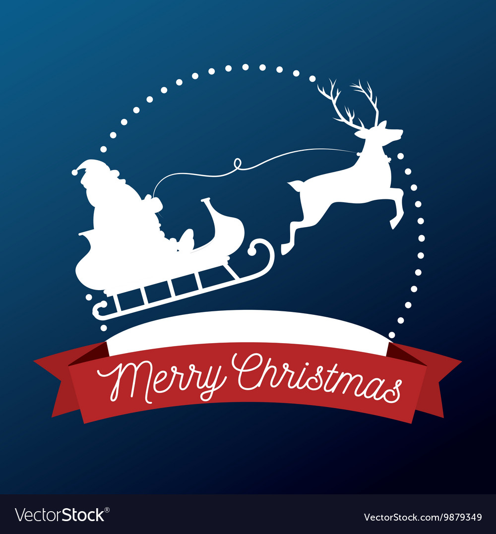 Happy merry christmas isolated icon design