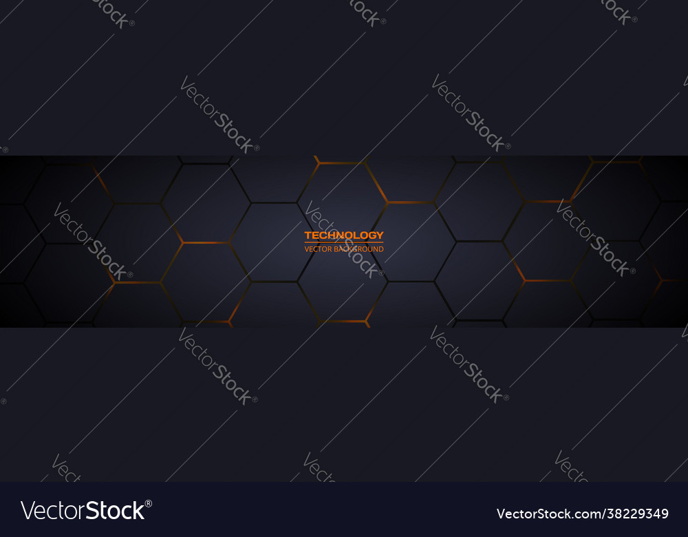 Hexagonal Tech Abstract Background