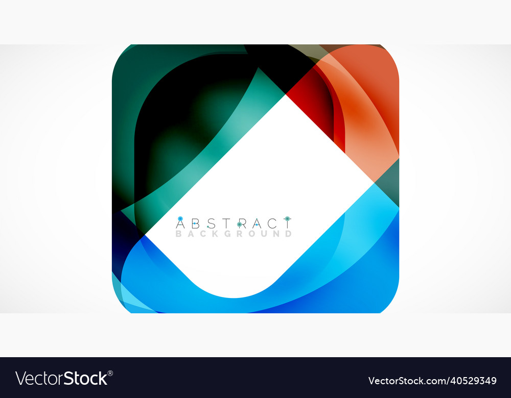 Minimal background abstract square shape vector image Minimal background abstract square shape