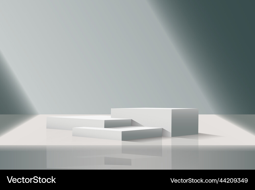 Podium isolated on a transparent background 3d Vector Image