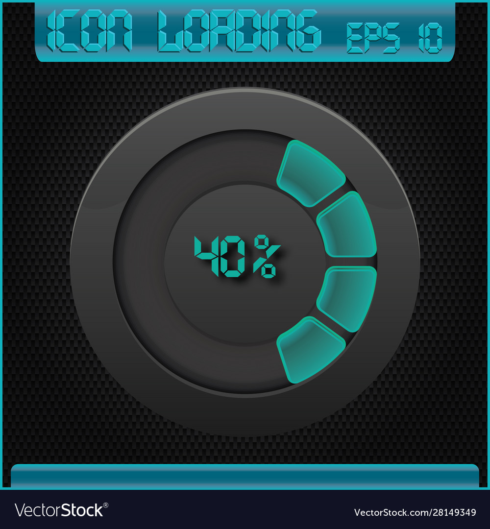 Progress loading icons Vector Image Progress loading icons