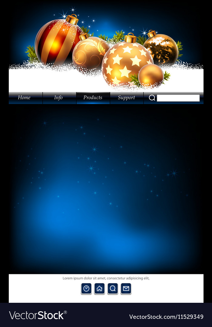 Web site template