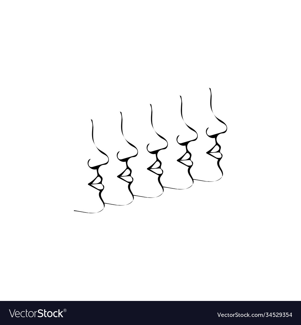 Abstract drawing a single line repeating Vector Image Abstract drawing a single line repeating