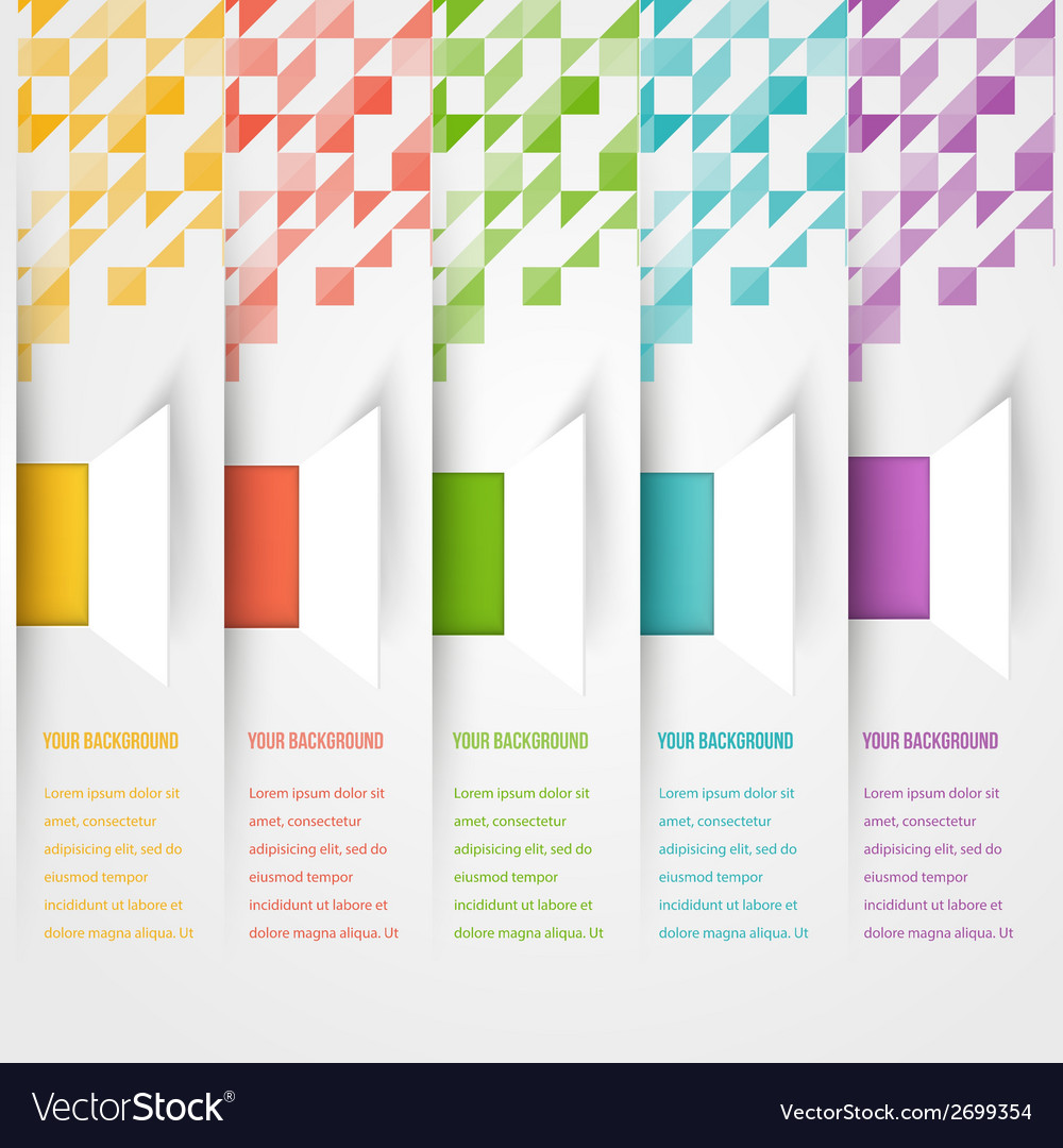 abstract triangle template banner