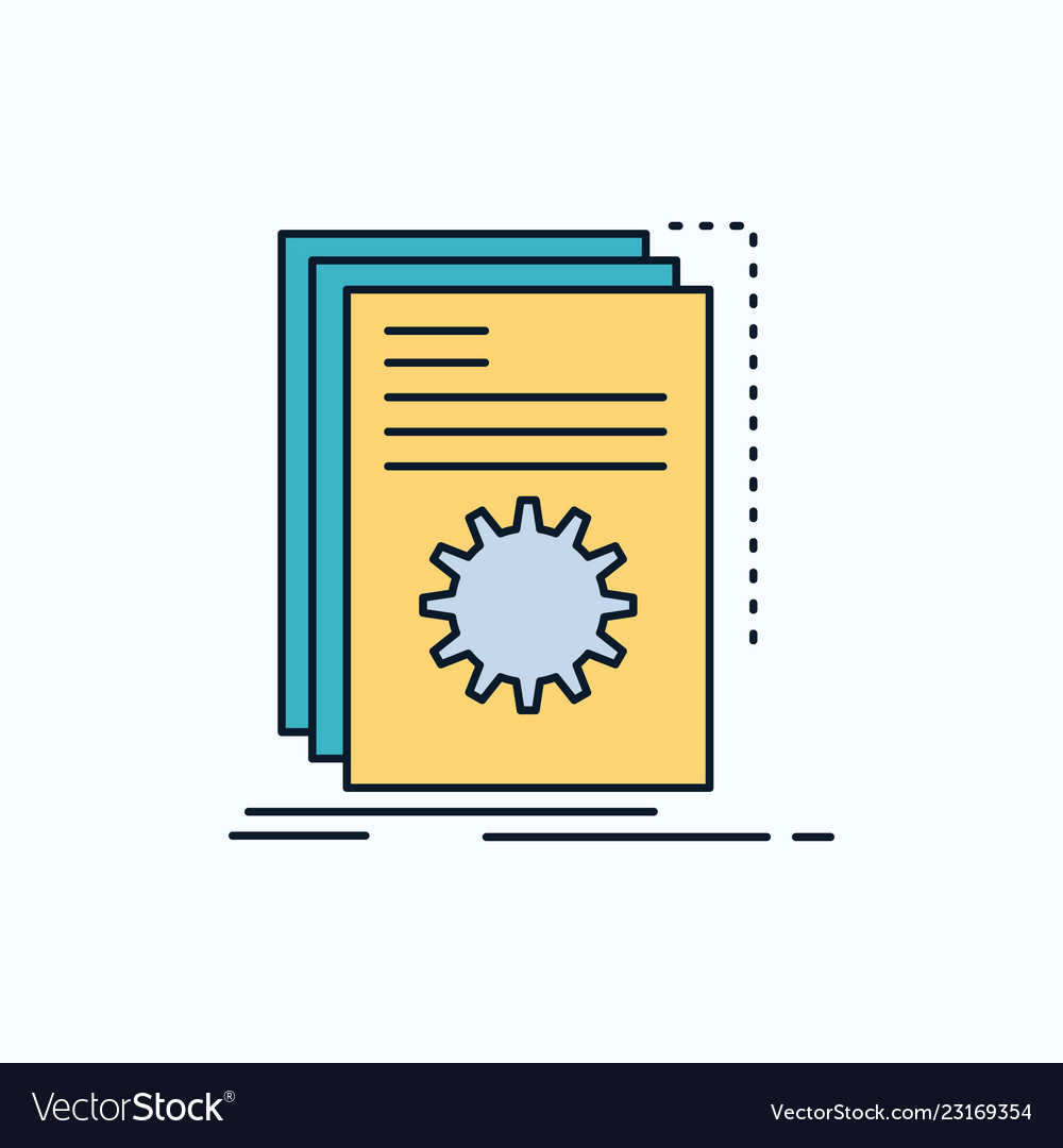 App build developer program script flat icon vector image App build developer program script flat icon