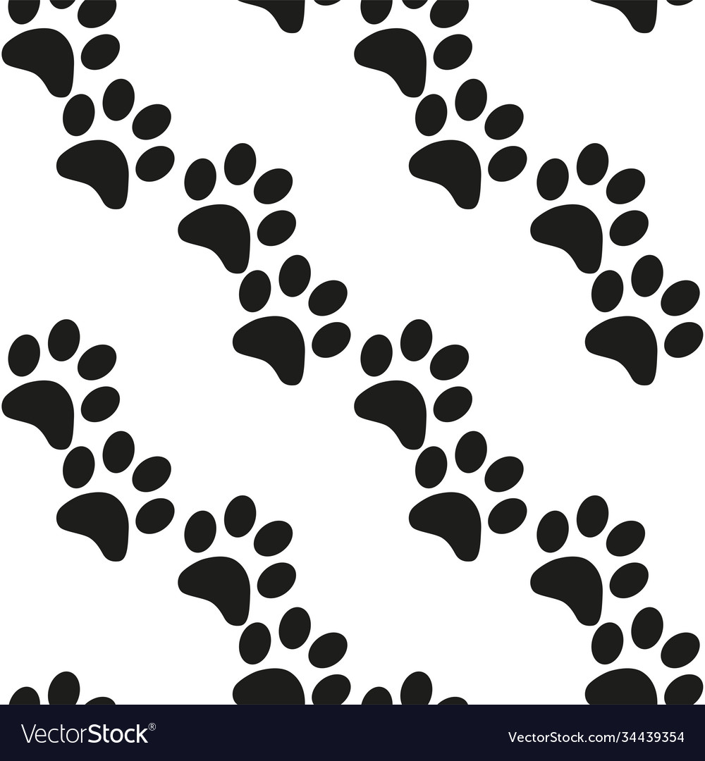 Cartoon paw for wallpaper design modern Royalty Free Vector