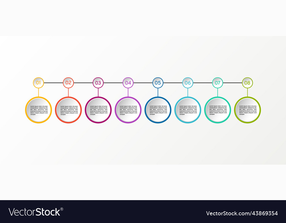 Circle infographic business diagrams Royalty Free Vector