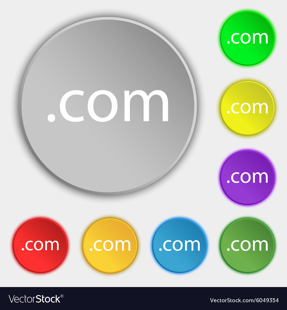 Domain com sign icon top-level internet