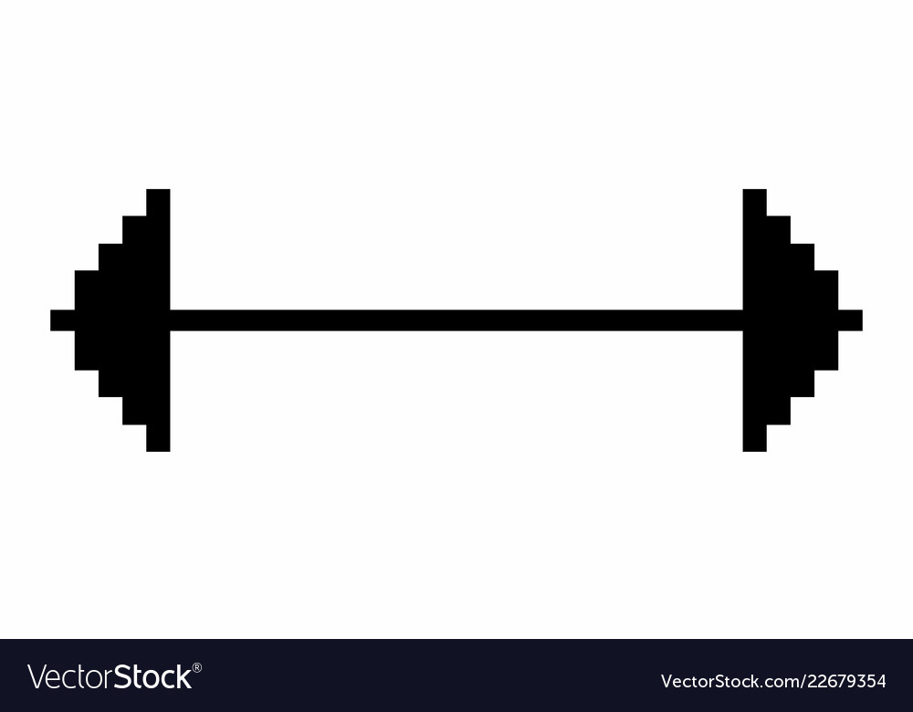 Dumbbell dark silhouette