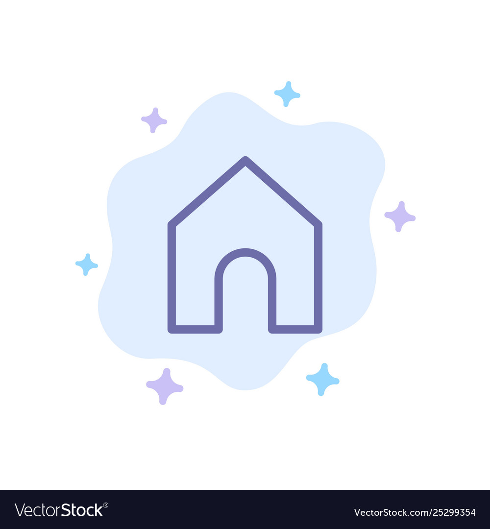 Home instagram interface blue icon on abstract