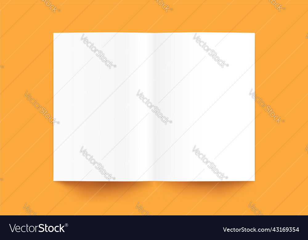 Realistic book magazine cover mockup template