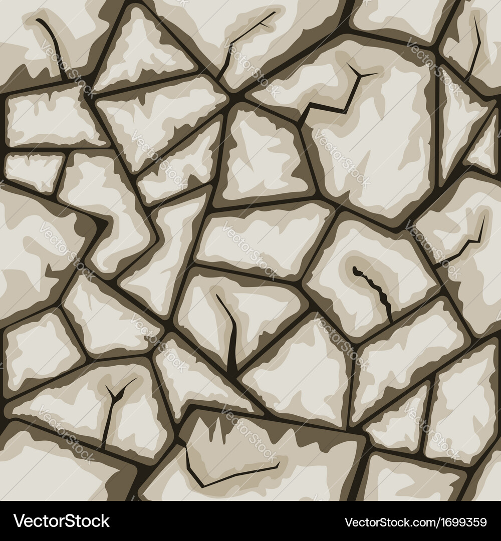 Brown stone seamless pattern Royalty Free Vector Image