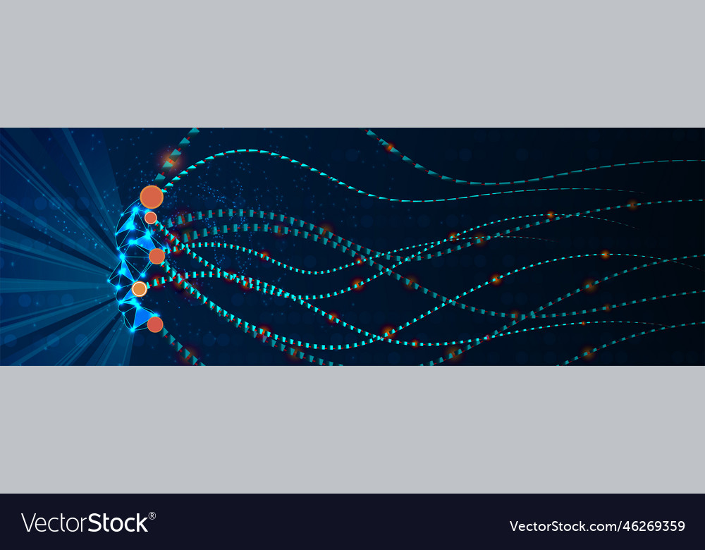 Conceptual technology of artificial intelligence Vector Image Conceptual technology of artificial intelligence