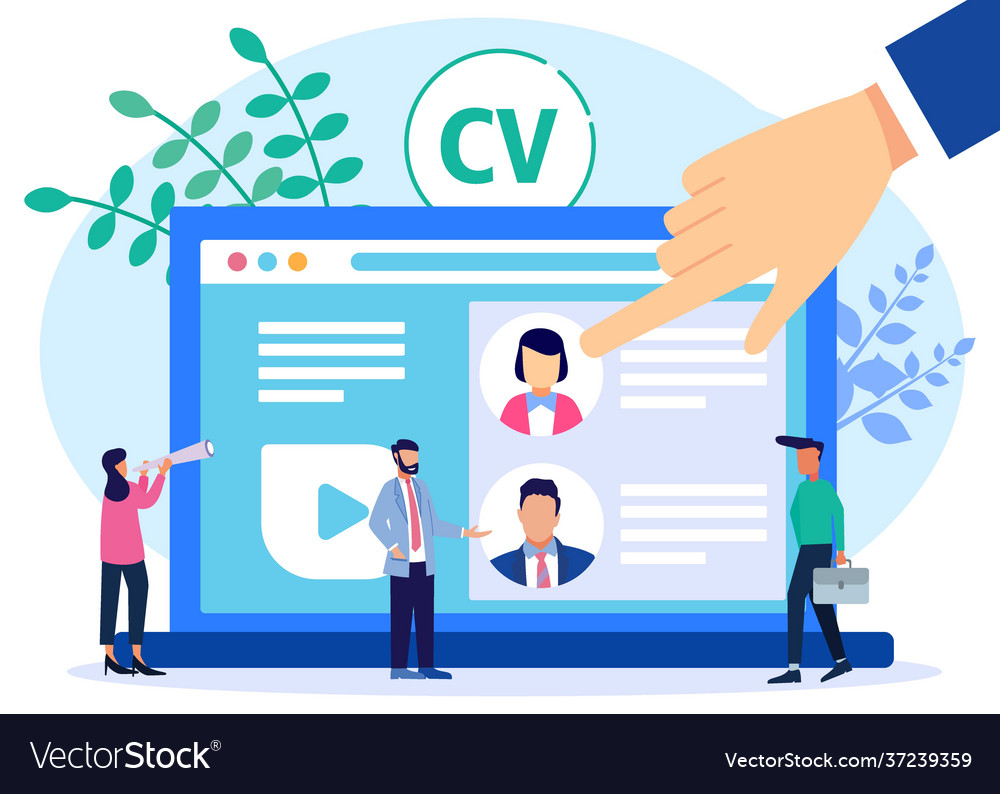 Graphic cartoon character recruitment Royalty Free Vector Graphic cartoon character recruitment Royalty Free Vector