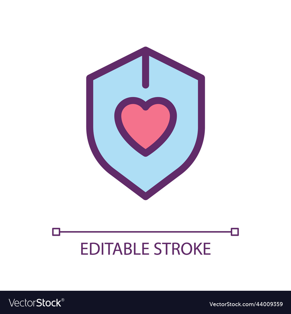 Immune system pixel perfect rgb color ui icon