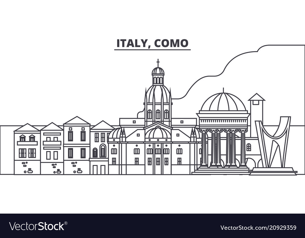 Italy como line skyline