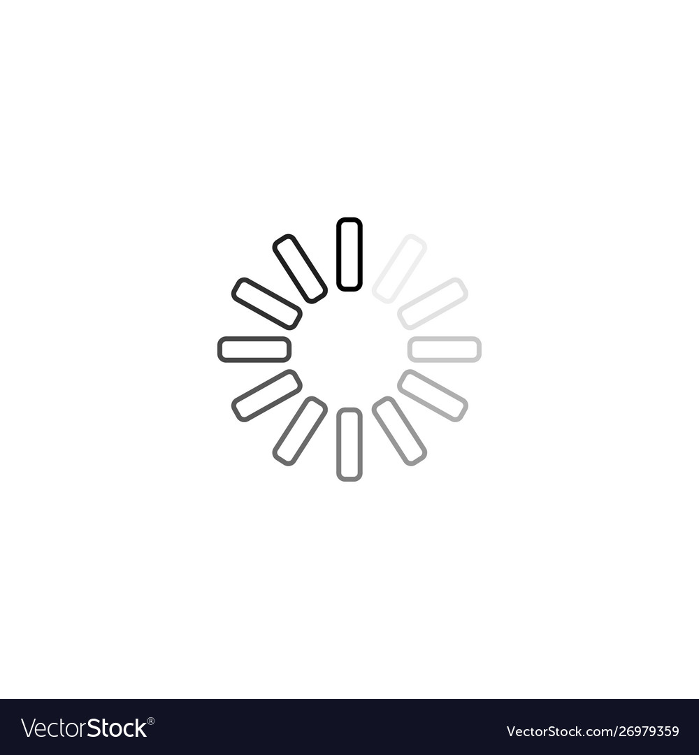 Loading Icon Load Bar Isolated Royalty Free Vector Image