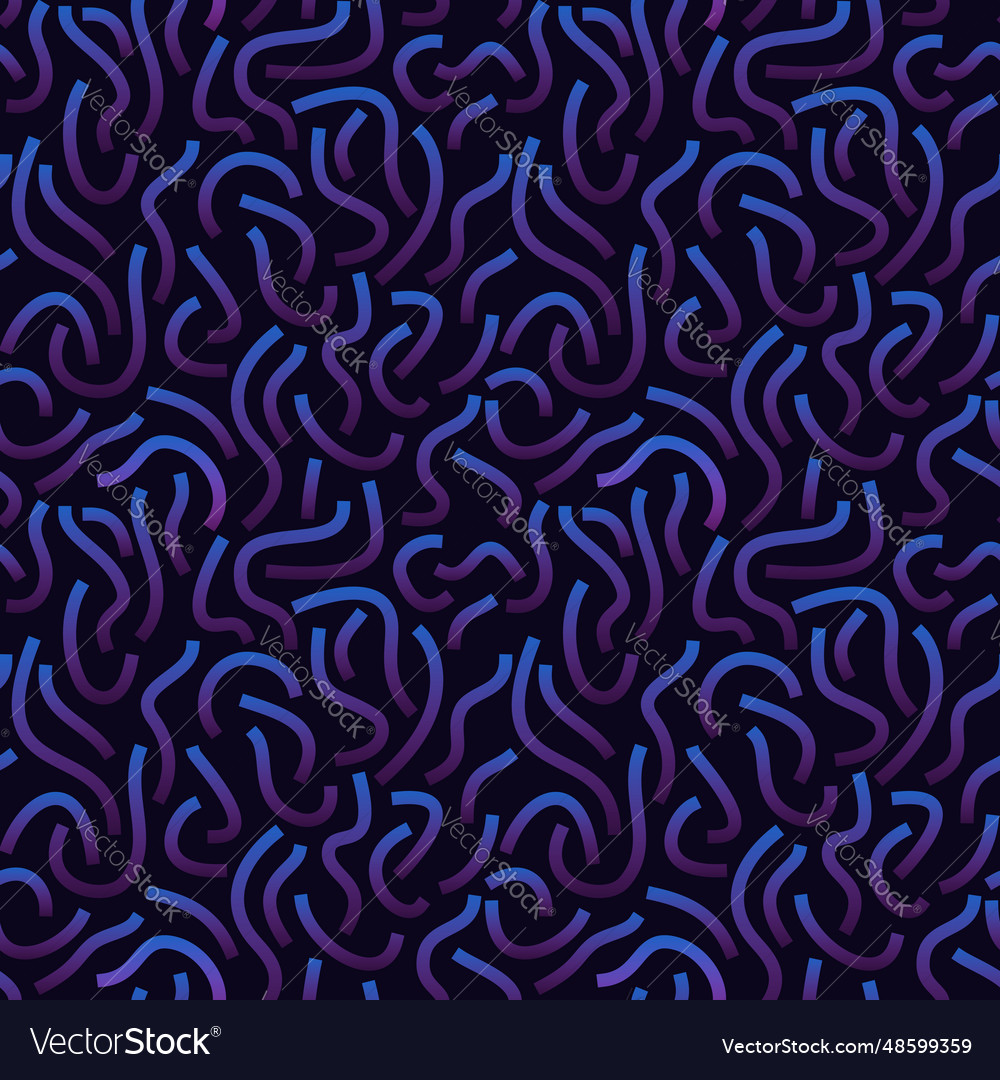 Purple and blue gradient curved lines isolated