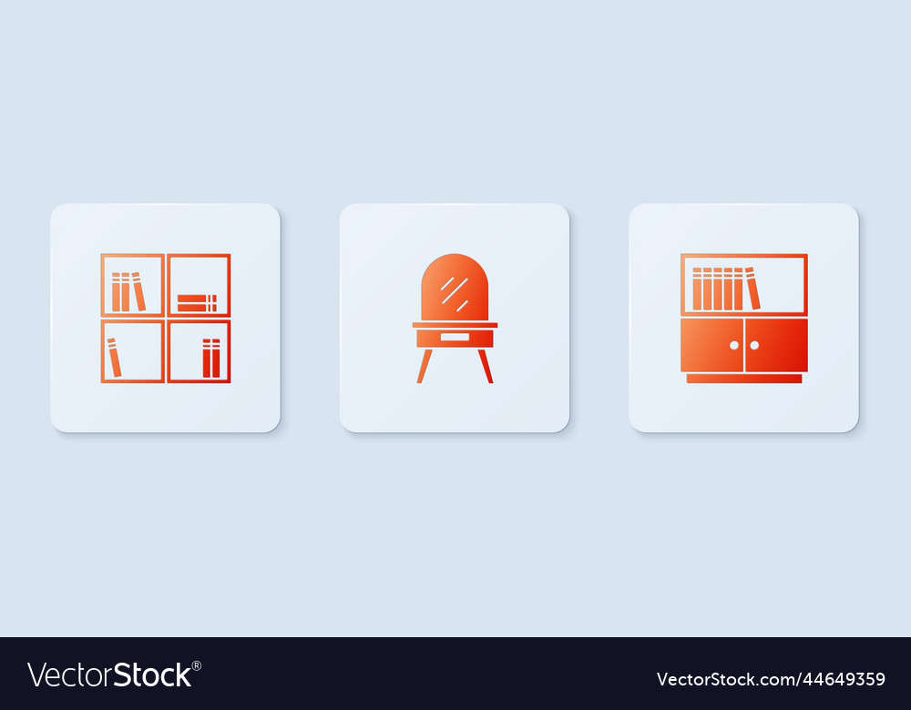 Tischregal mit Büchern und Bibliothek
