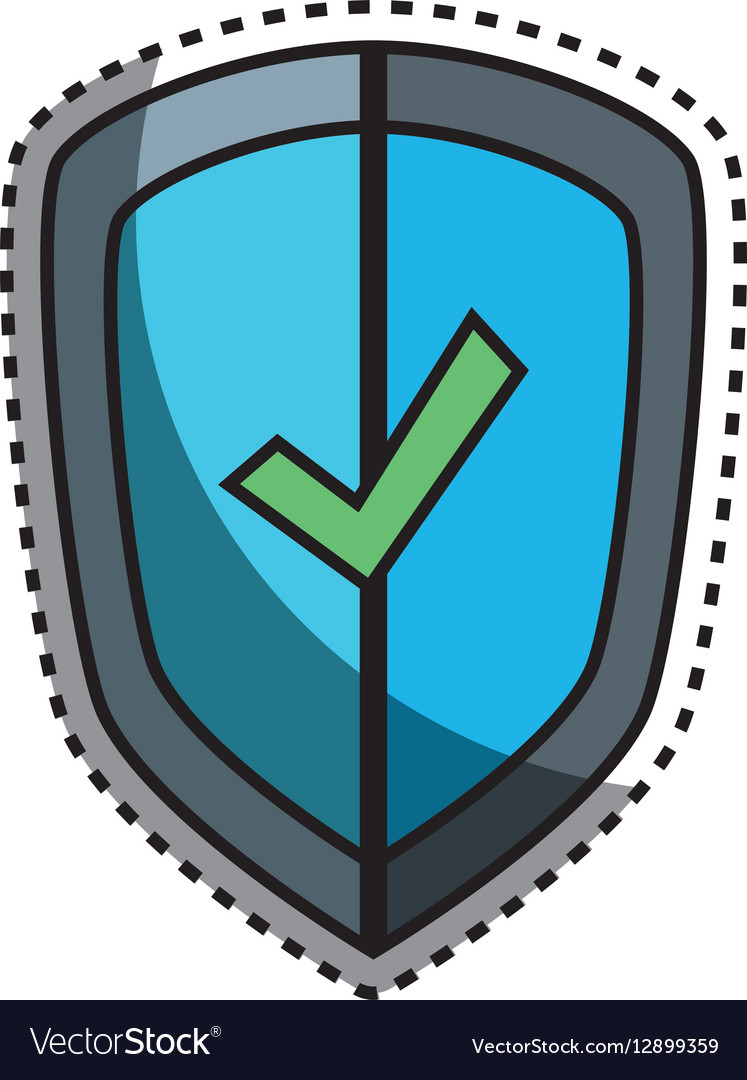 Shield security isolated icon