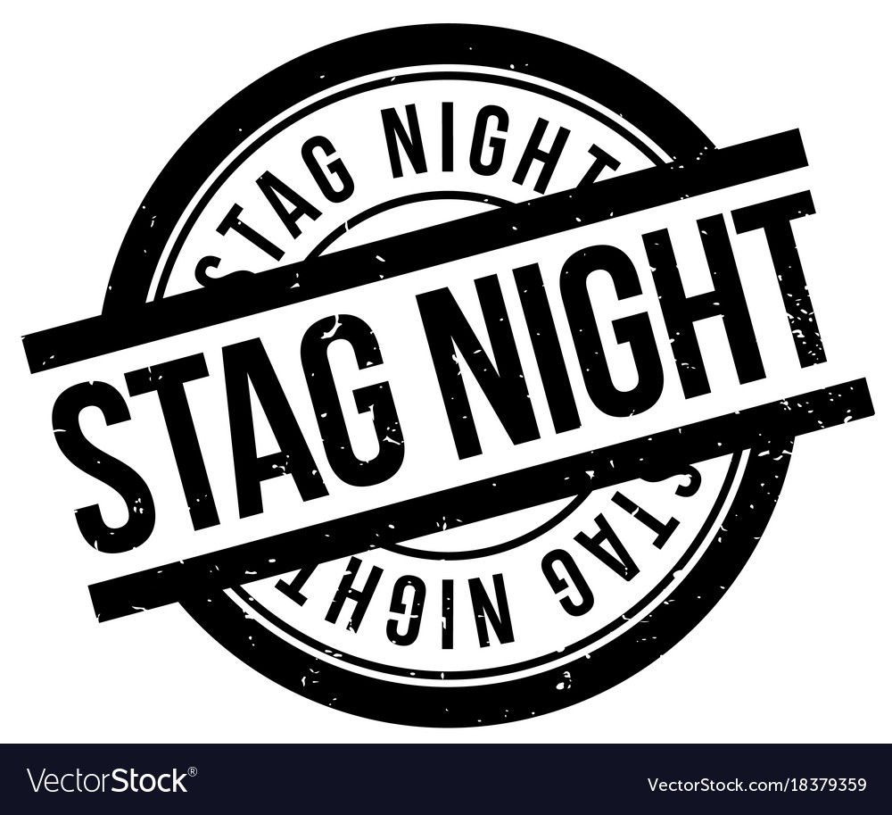 Stag night rubber stamp Royalty Free Vector Image