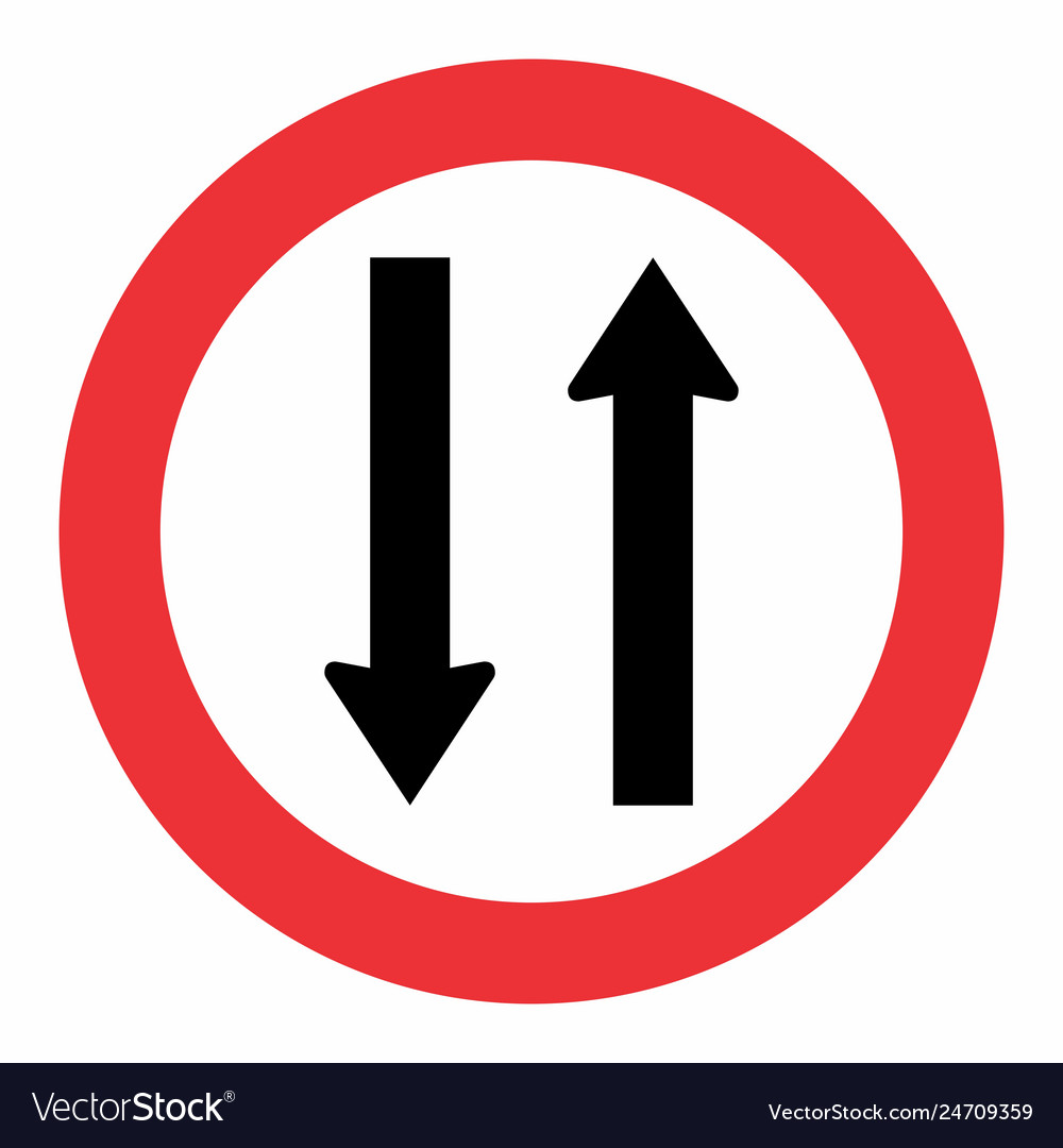 no two way traffic sign