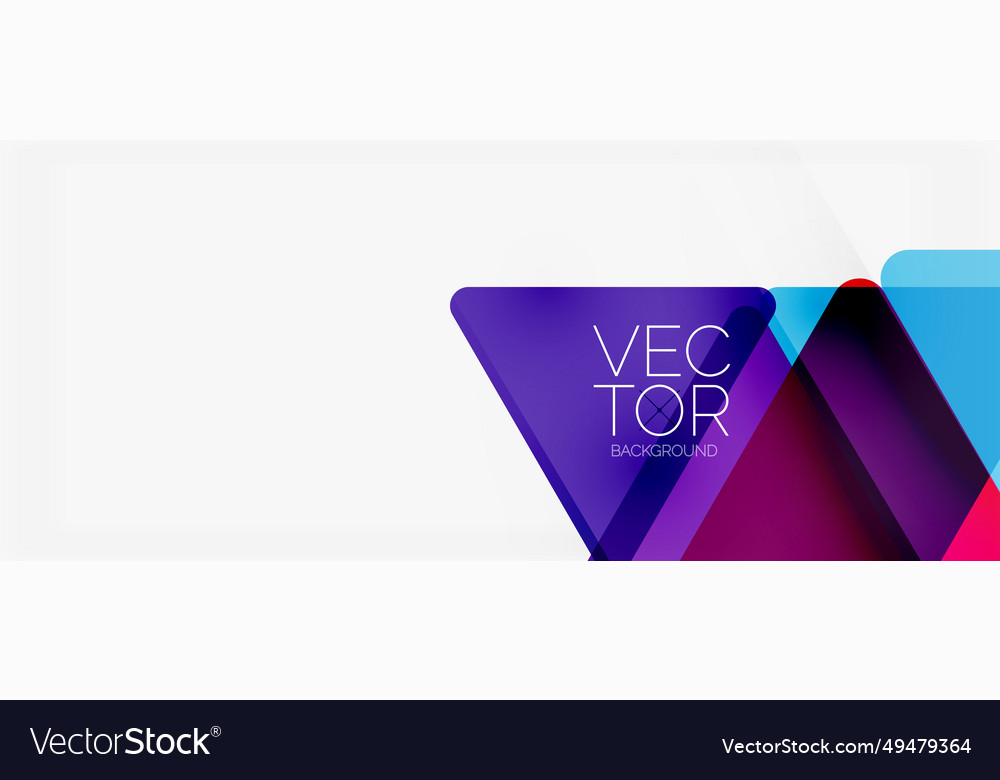 Abstract background color transparent triangles Vector Image Abstract background color transparent triangles
