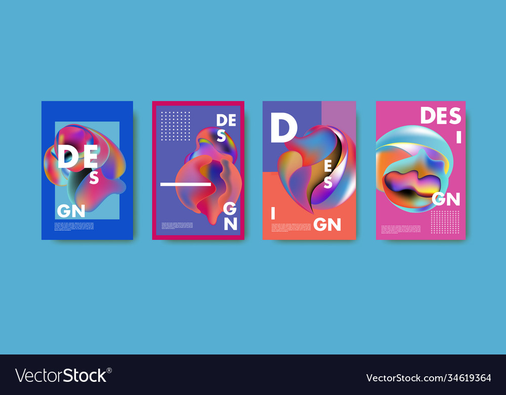 Abstract colorful liquid and fluid pattern