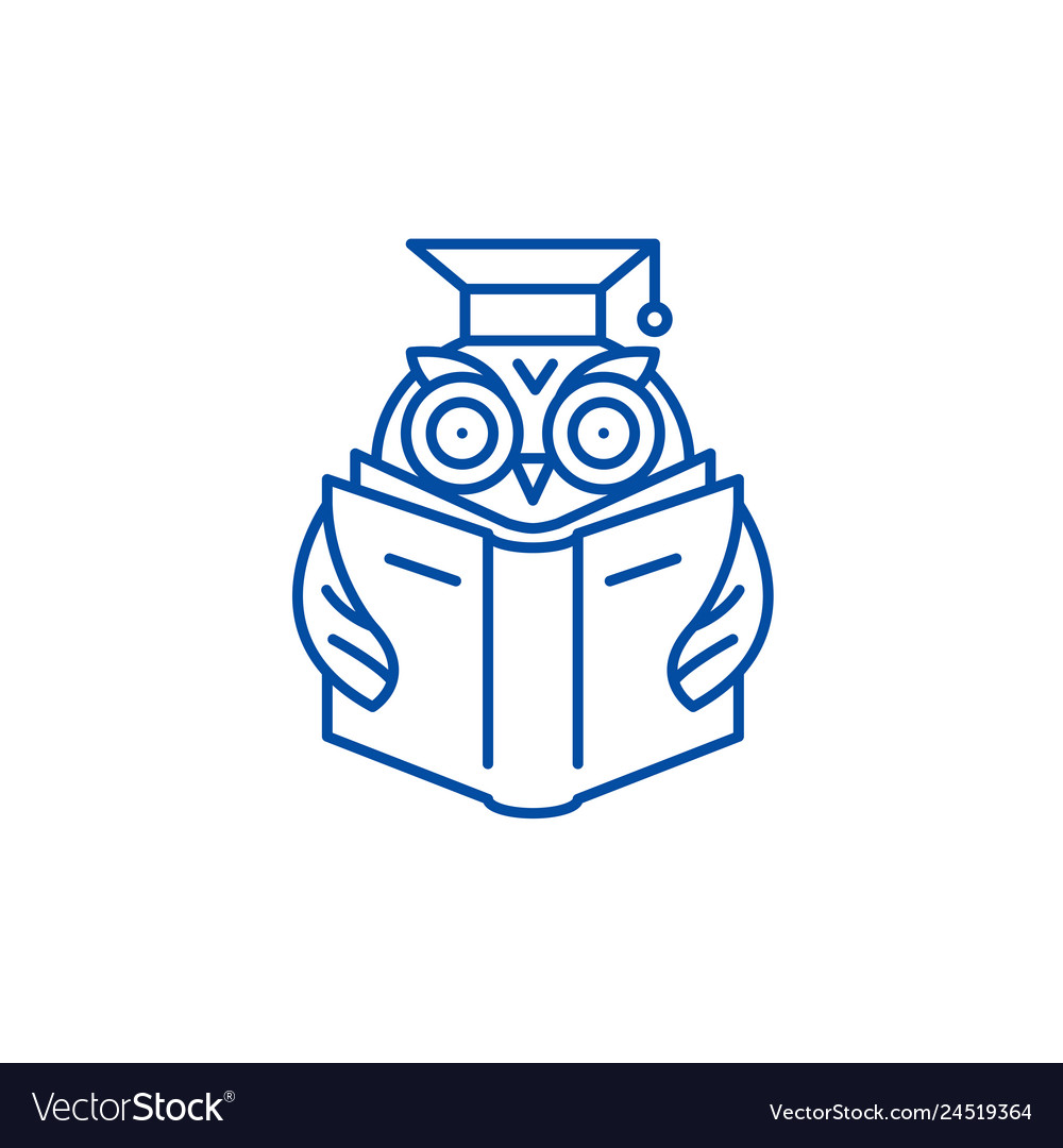Advanced reading line icon concept vector image Advanced reading line icon concept