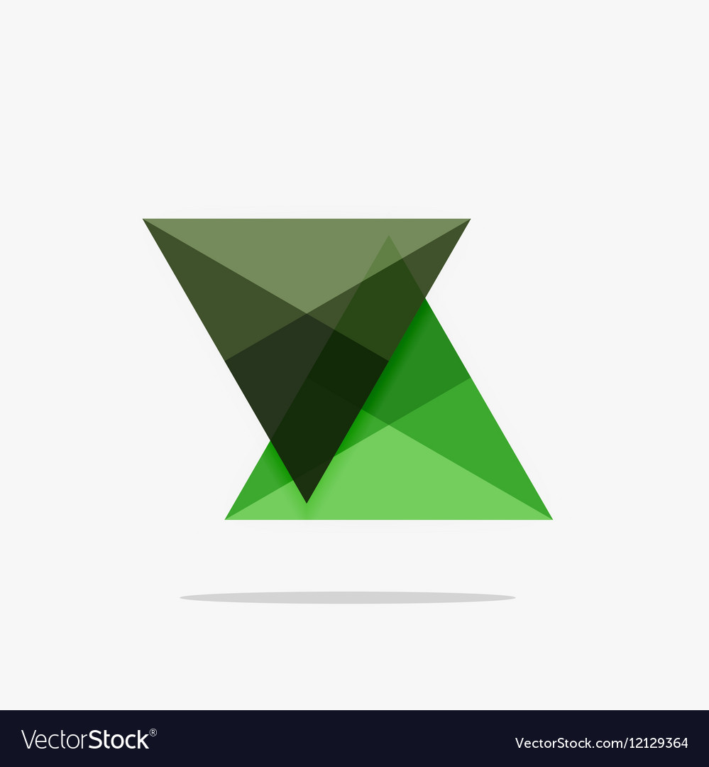Blank triangle layout business template Royalty Free Vector