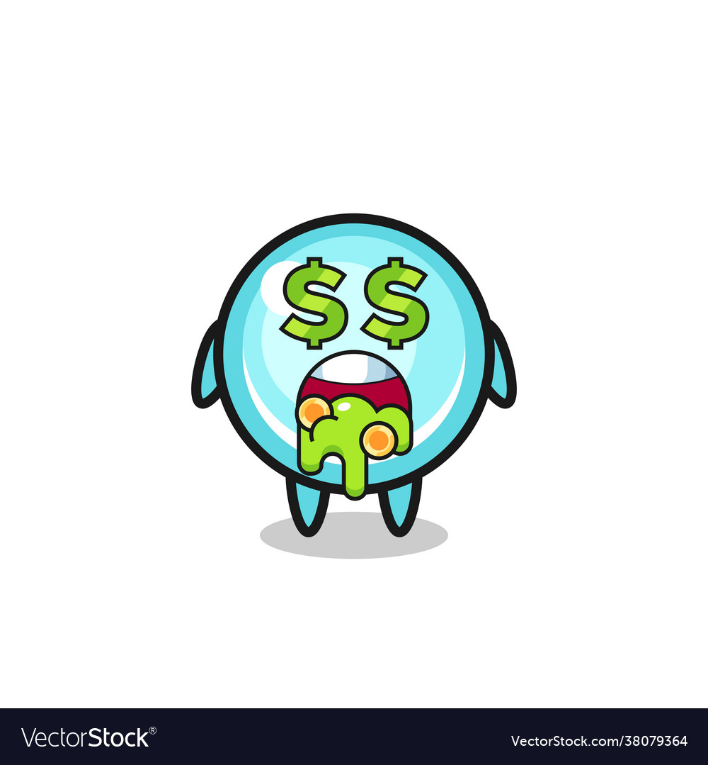 Bubble character with an expression crazy Vector Image Bubble character with an expression crazy