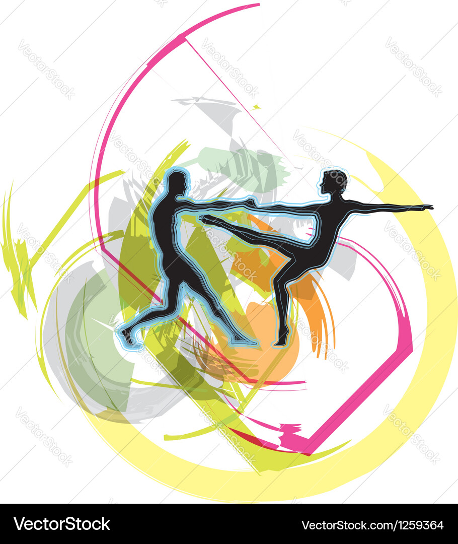 Dancing couple Royalty Free Vector Image - VectorStock