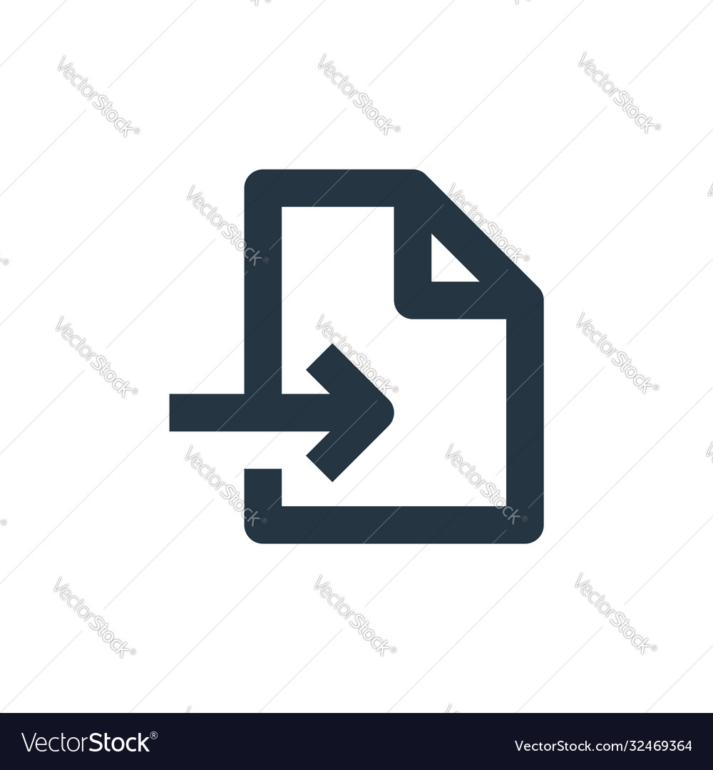 Export file icon editable stroke