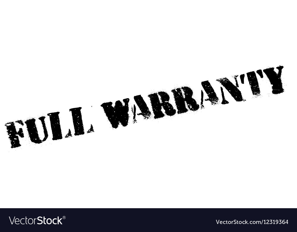 Full warranty rubber stamp Royalty Free Vector Image